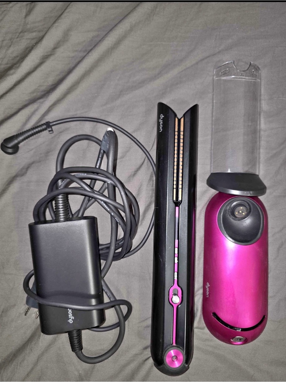 Dyson Black and Magenta Hair Styling Tools Set